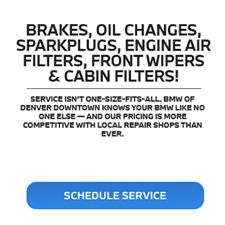 brakes oil change sparkplugs and more