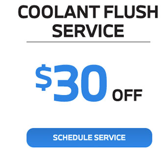 Coolant flush service