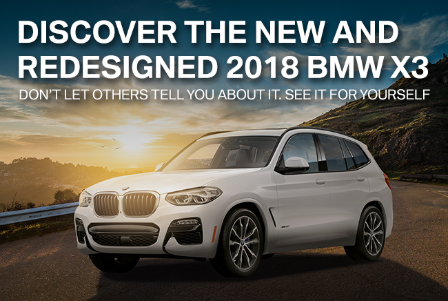 Discover The New And Redesigned 2018 BMW X3