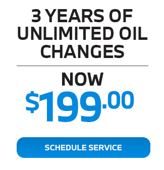 3 years unlimited oil changes offer