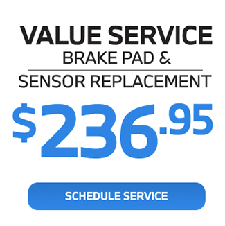 Value Service OEM Brake Pads, sensor and rotors