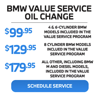 BMW Value service oil change