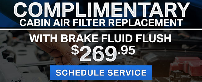 Complimentary Cabin Air Filter Replacement