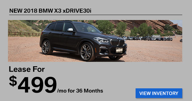 New 2018 BMW X3 xDrive30i