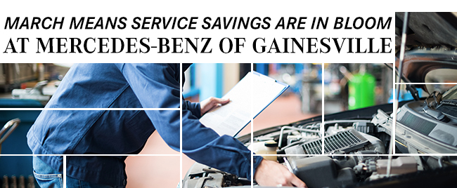 March Means Service Savings Are In Bloom At Mercedes-Benz of Gainesville