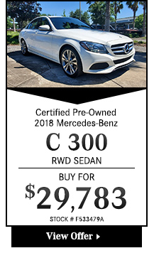 Certified Pre-Owned 2018 Mercedes-Benz C 300 RWD Sedan