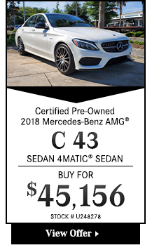 Certified Pre-Owned 2018 Mercedes-Benz AMG® C 43 Sedan 4MATIC® SEDAN
