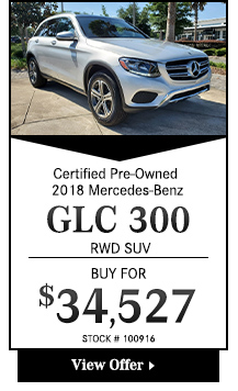 Certified Pre-Owned 2018 Mercedes-Benz GLC 300 RWD SUV