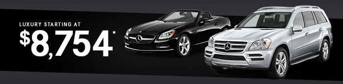 Mercedes-Benz Luxury Starting At $8,754