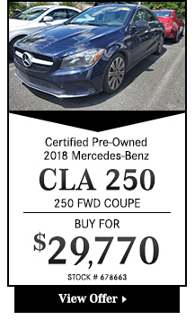 Certified Pre-Owned 2018 Mercedes-Benz CLA 250 FWD Coupe