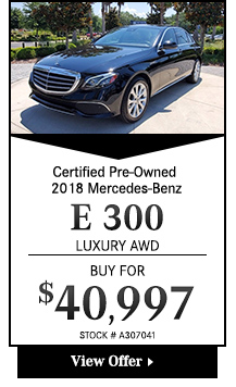 Certified Pre-Owned 2018 Mercedes-Benz E-Class SEDAN E 300 Luxury AWD