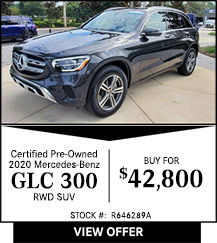 Mercedes-Benz GLC 300 $42,800