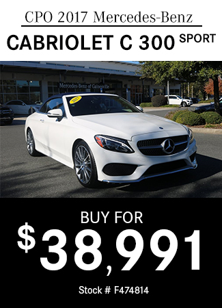 Certified Pre-Owned 2017 Mercedes-Benz C 300 Sport RWD CABRIOLET
