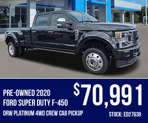 Pre-Owned 2020 Ford Super Duty F-450 DRW Platinum 4WD Crew Cab pickup