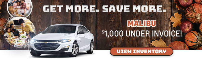 Get More. Save More. Vehicle offer