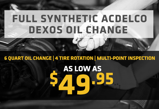 Full Synthetic ACDelco Dexos Oil Change