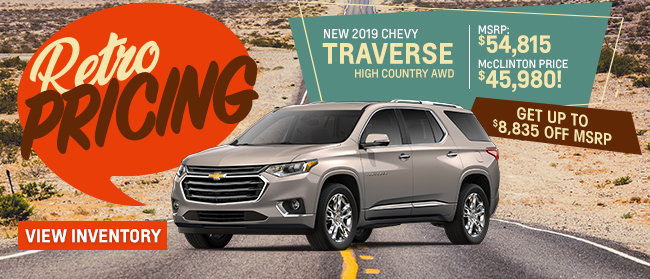 New 2019 Chevrolet Traverse High Country AWD