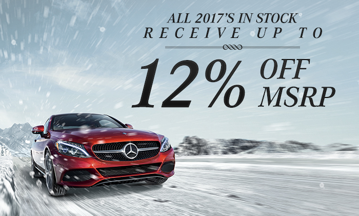All 2017's In Stock Receive Up To 12% Off MSRP!