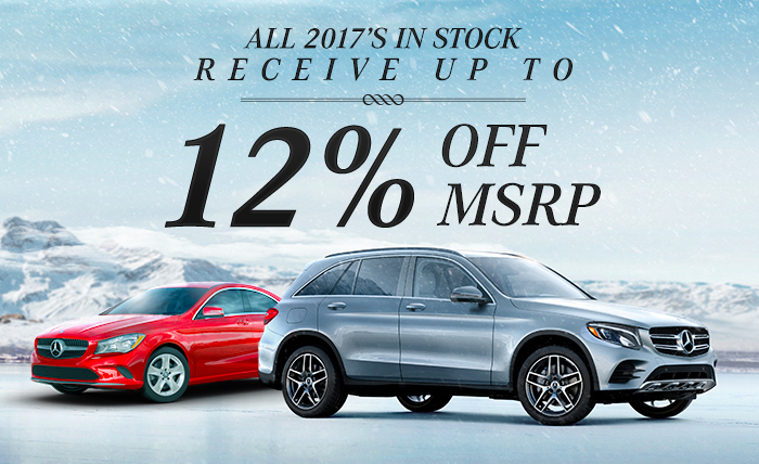 All 2017s In Stock Receive Up To 12% off MSRP