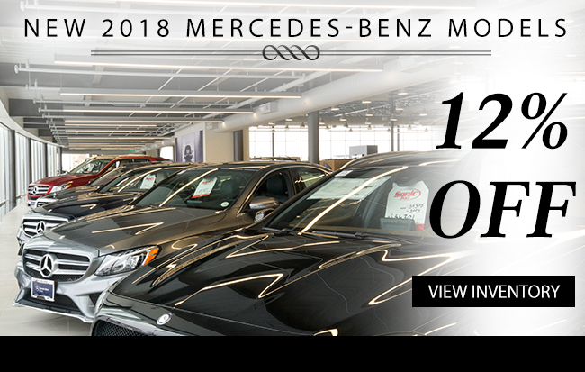 New 2018 Mercedes-Benz Models 12% Off!