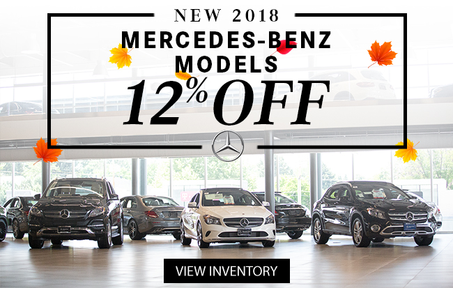 12% Off New 2018 Mercedes-Benz Models