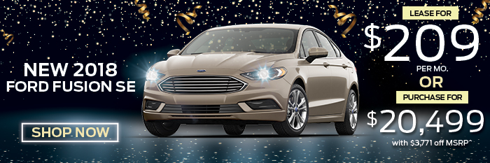 New 2018 Ford Fusion SE 