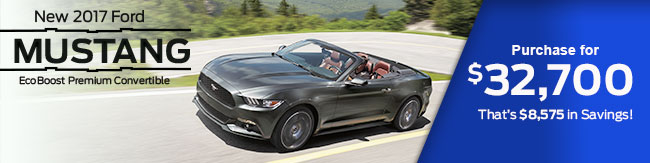 New 2017 Ford Mustang EcoBoost Premium Convertible