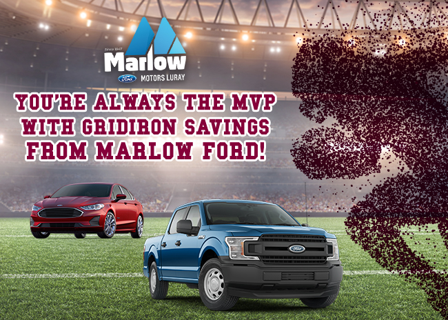 You’re Always The MVP With Gridiron Savings From Marlow Ford! 