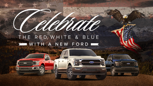 Celebrate the red, white and blue with a new Ford