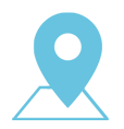 Blue Map Icon