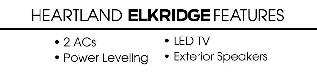 New 2019 Heartland ElkRidge Xtreme Light E326 Bunk Model