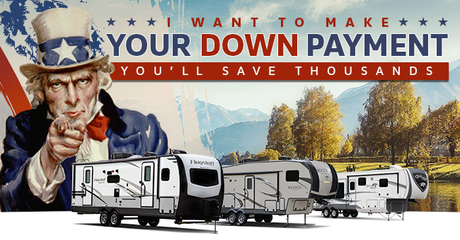 I Want To Make Your Down Payment - You'll Save Thousands! Over 2,500 RVs In Stock In Texas!