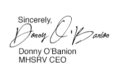 Sincerely, Donny O'Banion-CEO