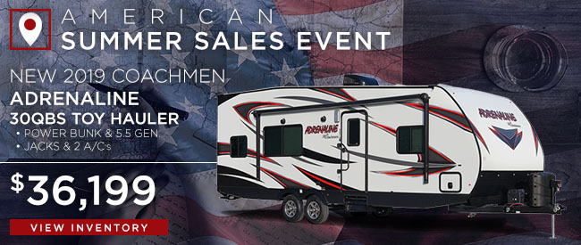 New 2019 Coachmen Adrenaline