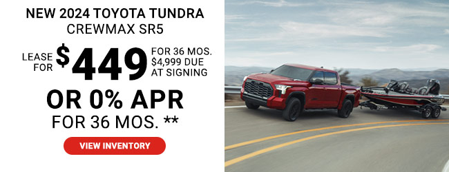 New 2024 Toyota Tundra Crewmax SR5 TB Package