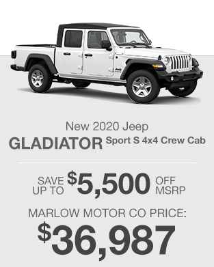 2020 Jeep Gladiator Sport S 4X4 Crew Cab