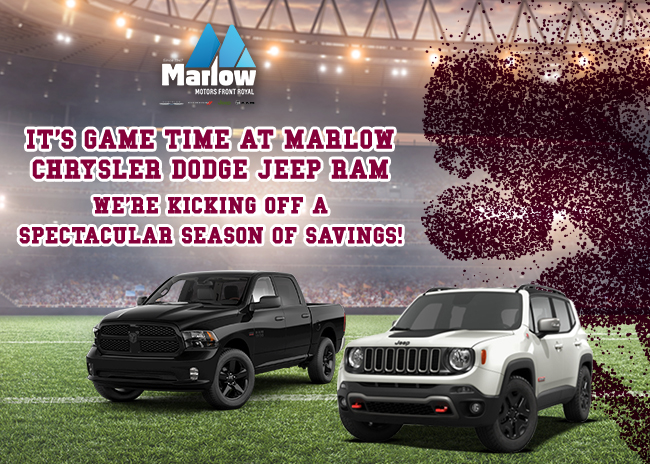 It’s Game Time At Marlow Chrysler Dodge Jeep RAM