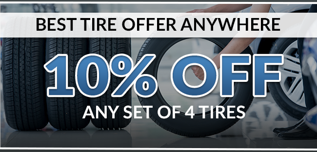 10% off any set of 4 tires