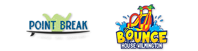 Point Break and Bounce HOuse Wilmington logos