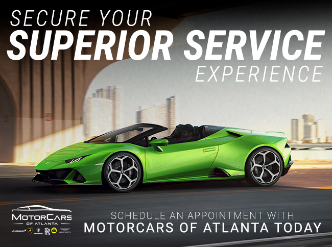 Secure your Superior Service Experience - Schedule an appointment with Motorcars of Atlanta Today