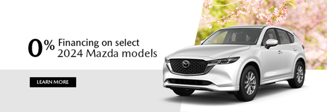 special offer on select 2024 Mazda models