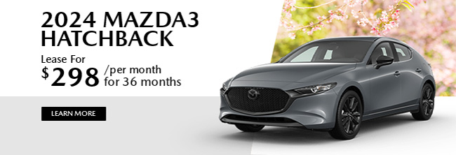 special offer on select 2024 Mazda models