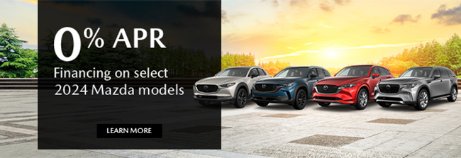 special offer on select 2024 Mazda models