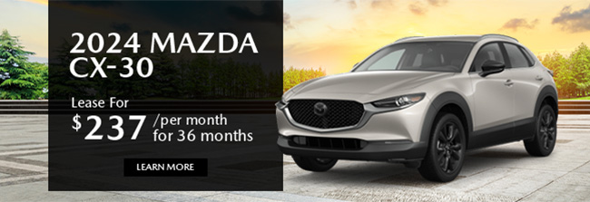 special offer on select 2024 Mazda models