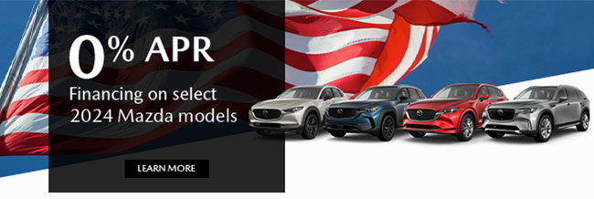 special offer on select 2024 Mazda models