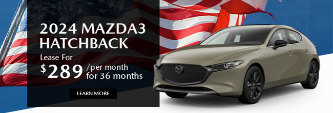 special offer on select 2024 Mazda models