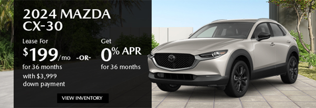 special offer on select 2024 Mazda models