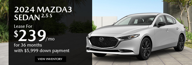 special offer on select 2024 Mazda models