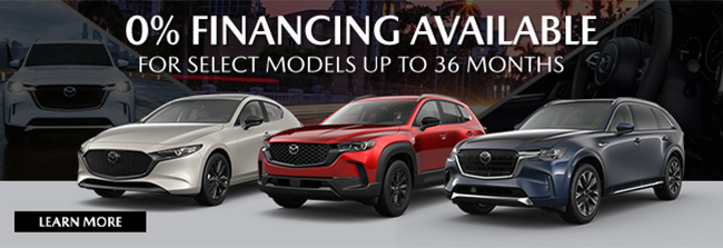 special offer on select 2024 Mazda models