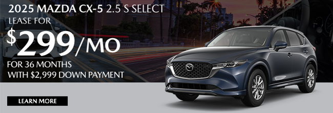 special offer on select 2024 Mazda models